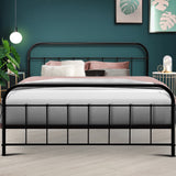 Artiss Queen Size Metal Bed Frame - Black