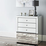 Artiss Chest of Drawers Mirrored Tallboy 5 Drawers Dresser Table Storage Cabinet