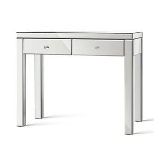 Artiss Mirrored Furniture Dressing Console Hallway Hall Table Sidebaord Drawers