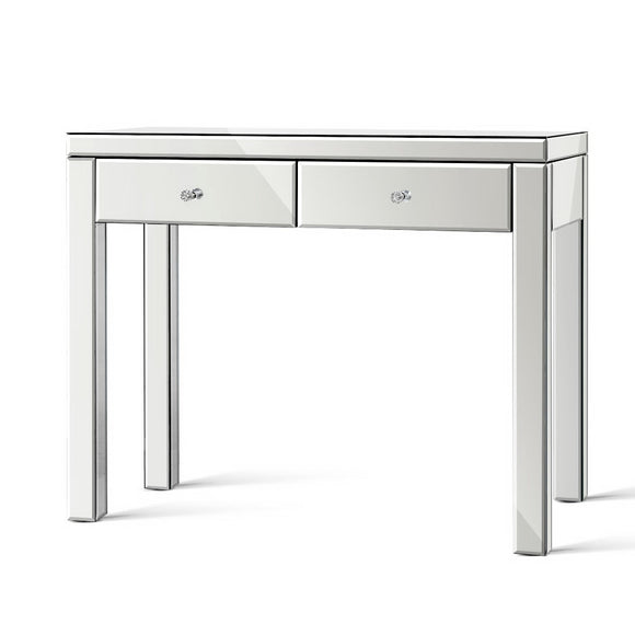 Artiss Mirrored Furniture Dressing Console Hallway Hall Table Sidebaord Drawers