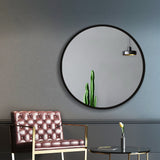 60cm Frameless Round Wall Mirror