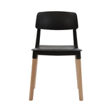 Artiss Set of 4 Belloch Replica Dining Chairs Kichen Cafe Stackle Beech Wood Legs Black