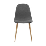 Artiss Set of 4 Adamas Fabric Dining Chairs - Dark Grey