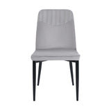 Artiss Set of 2 Dining Chairs Retro Chair Replica New metal Legs High Back Velvet Grey