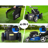 Giantz Lawn Mower Self Propelled 21" 220cc 4 Stroke Petrol Mower Grass Catch