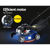 Lawn Mower 17'' 139cc Petrol Powered Push Lawnmower 4 Stroke Engine Deck