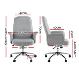 Fabric Office Desk Chair - Grey