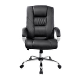 Executive PU Leather Office Desk Computer Chair - Black