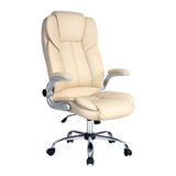 Artiss PU Leather Executive Office Desk Chair - Beige