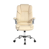 Artiss PU Leather Executive Office Desk Chair - Beige