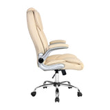 Artiss PU Leather Executive Office Desk Chair - Beige