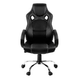 Artiss Gaming Chair Leather Office Computer Chairs Black