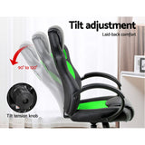 Artiss Gaming Chair Computer Office Chairs Green & Black