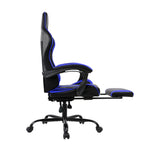 Gaming Office Chair Computer Seating Racer Black and Blue