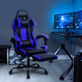 Gaming Office Chair Computer Seating Racer Black and Blue