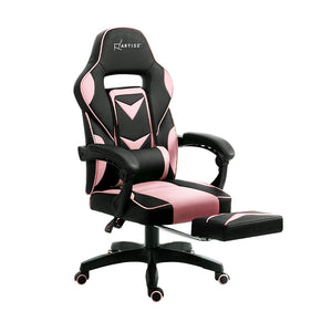 Artiss Office Chair Computer Desk Gaming Chair Study Home Work Recliner Black Pink