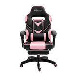 Artiss Office Chair Computer Desk Gaming Chair Study Home Work Recliner Black Pink