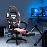 Artiss Office Chair Computer Desk Gaming Chair Study Home Work Recliner Black Pink