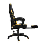 Artiss Office Chair Computer Desk Gaming Chair Study Home Work Recliner Black Yellow