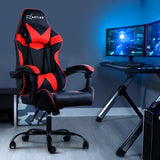 Artiss Gaming Office Chairs Computer Seating Racing Recliner Racer Black Red