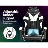 Artiss Gaming Office Chairs Computer Seating Racing Recliner Racer Black White