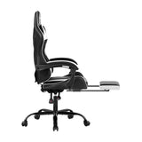 Artiss Gaming Office Chairs Computer Seating Racing Recliner Footrest Black White