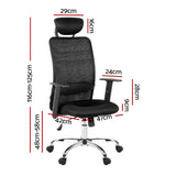 Mesh High Back Office Desk Chair - Black