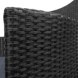 Gardeon Outdoor Furniture Wicker Chairs Bar Table Cooler Ice Bucket Patio Coffee Bistro Set