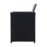 Gardeon Outdoor Furniture Wicker Chairs Bar Table Cooler Ice Bistro Set Bucket Patio Coffee