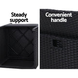 Gardeon Outdoor Furniture Wicker Chairs Bar Table Cooler Ice Bistro Set Bucket Patio Coffee