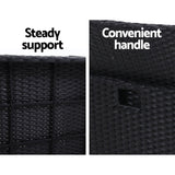 Gardeon Outdoor Furniture Wicker Chairs Bar Table Cooler Ice Bucket Patio Bistro Set Coffee