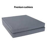 Gardeon Outdoor Furniture Chair Bench Sofa Table 2 Seat Cushions Wicker Black