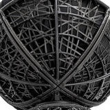 Gardeon Papasan Chair and Side Table - Black