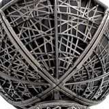 Gardeon Papasan Chair and Side Table - Grey