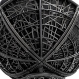 Gardeon Papasan Chair and Side Table Set- Black