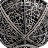 Gardeon Papasan Chair and Side Table Set- Grey