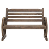 Gardeon Park Bench Wooden Wagon Chair Outdoor Garden Backyard Lounge Furniture