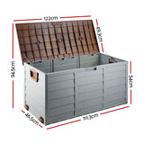 Gardeon 290L Outdoor Storage Box - Brown