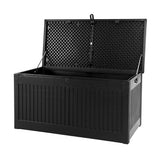 Gardeon Outdoor Storage Box Container Garden Toy Indoor Tool Chest Sheds 270L Black