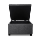 Artiss Storage Ottoman Blanket Box Linen Foot Stool Chest Couch Bench Toy Rest