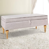 Artiss Fabric Storage Ottoman - Beige