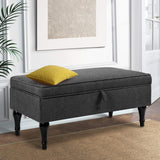 Artiss Fabric Storage Ottoman - Grey