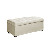 Artiss PU Leather Storage Ottoman - Cream