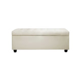 Artiss PU Leather Storage Ottoman - Cream