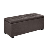 Artiss Large Fabric Storage Ottoman - Brown