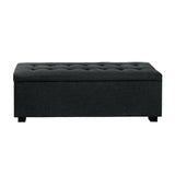 Premium Storage Ottoman - Charcoal