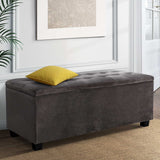 Artiss Storage Ottoman Blanket Box Foot Stool Velvet Chest Toy Large Rest Couch