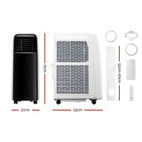 Devanti Portable Air Conditioner Window Kit Cooling Cooler Mobile Fan 9000BTU