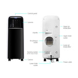 Devanti Portable Air Conditioner Window Kit Cooling Cooler Mobile Fan 9000BTU