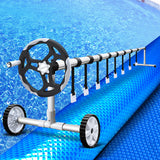 Aquabuddy Solar Swimming Pool Cover Roller 400 Micron Adjustable Blanket 10 X 4m